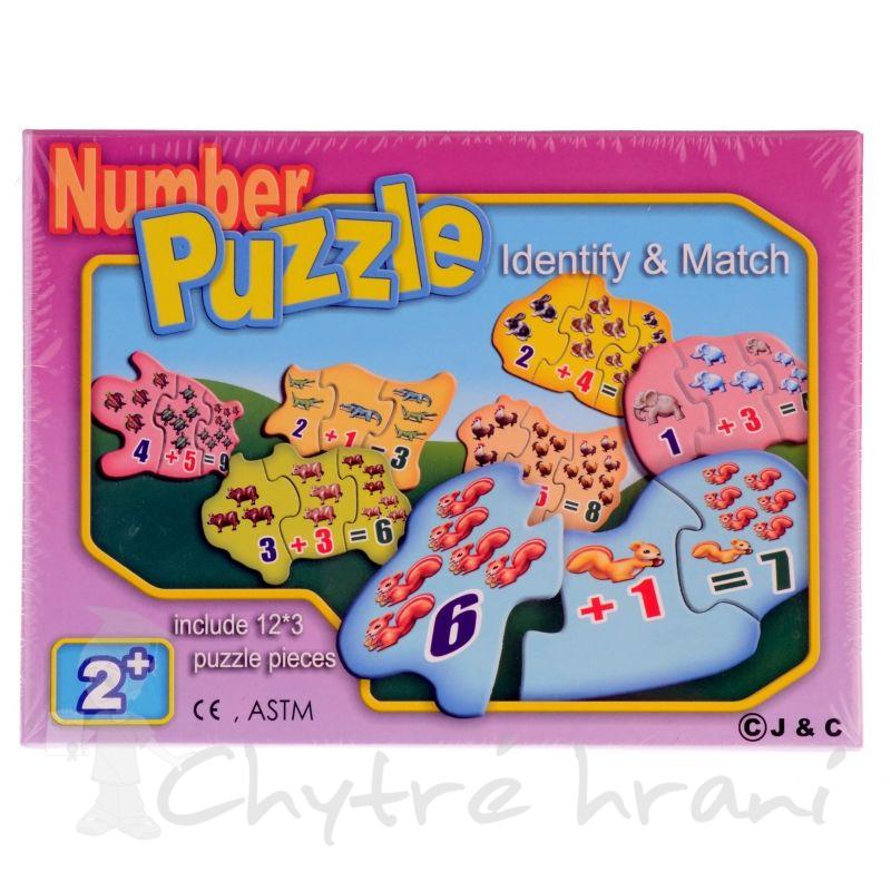 Počítací puzzle - match and identity